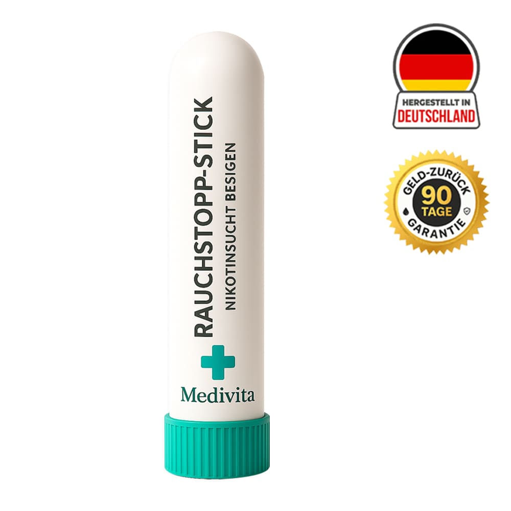 Medivita RauchStop Stick for quitting smoking, natural ingredients, made in Germany with 90-day money-back guarantee