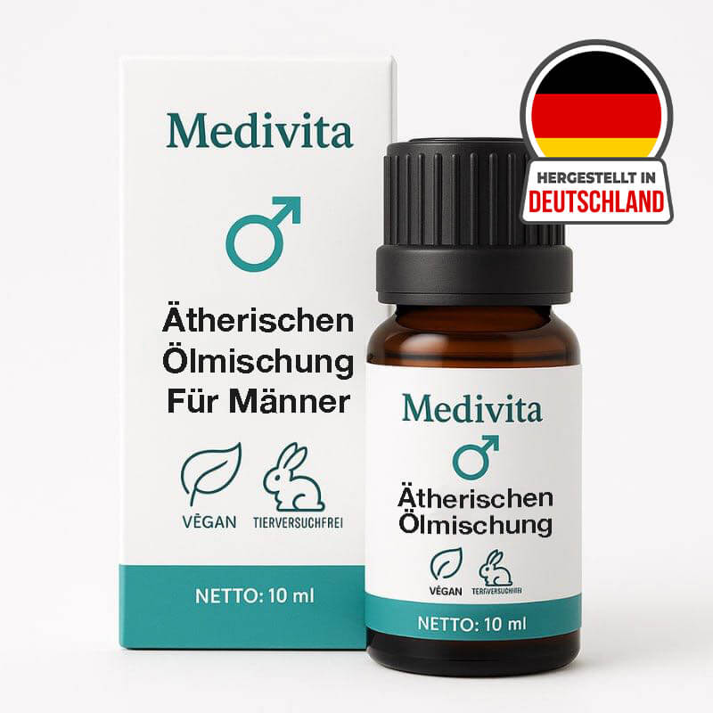 Medivita Ätherische Ölmischung für Männer 10ml, vegan und tierversuchsfrei, hergestellt in Deutschland.